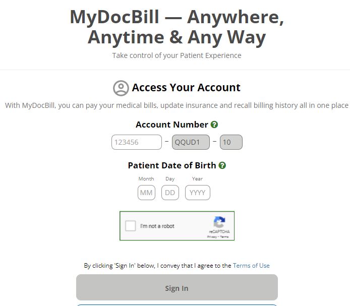www mydocbill com quest – Access Your Bill Online