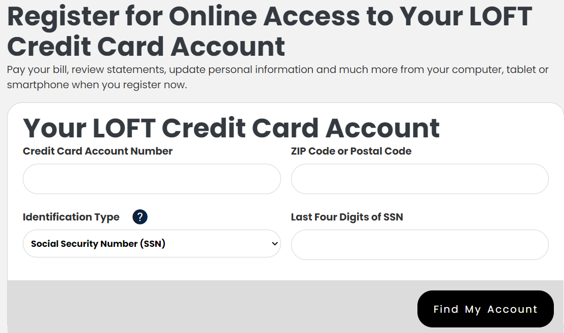 Loft Credit Card Login, Activation & Payment Clipsit