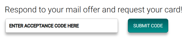 www.aspirecreditcard.com acceptance code