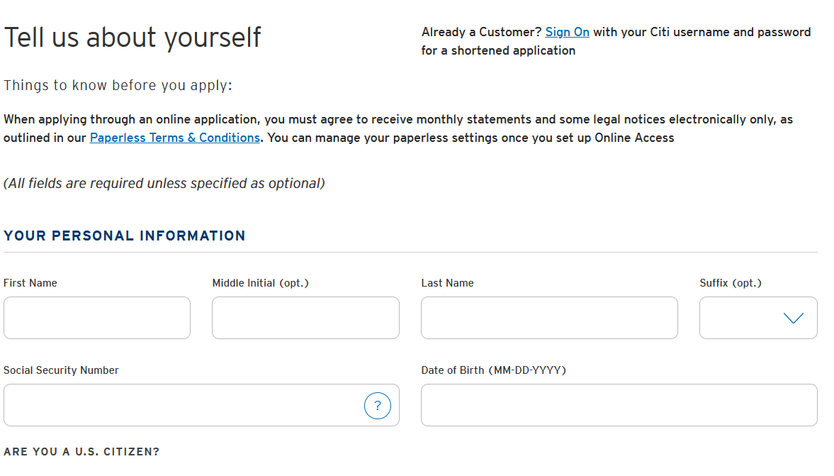 citibank rewards plus personal invitation number